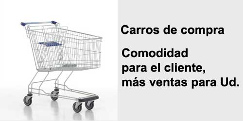 carros de compra de 50, 75 y 100 litros para supermercados